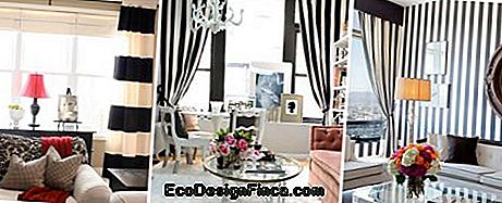 Black Curtain: modèles et conseils sur comment et où utiliser! - curtain rideau rayé