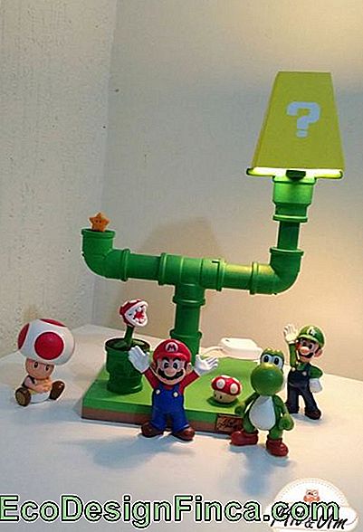 Luminaire en PVC - 60 modèles impressionnants et comment! - modèle Luminaire Mario