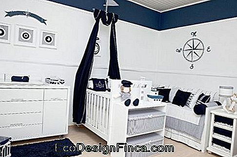 chambre bleu marine