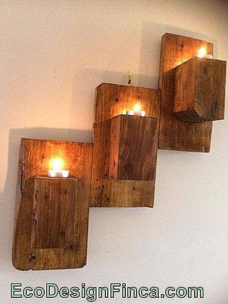 rustieke houten wandlamp