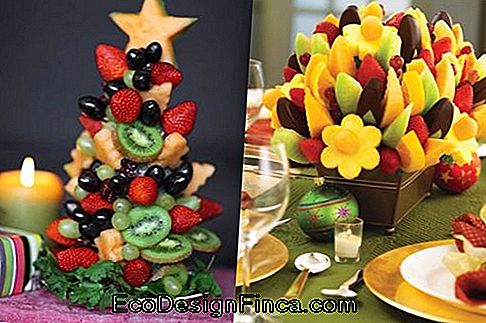 Świąteczny stół z owocami