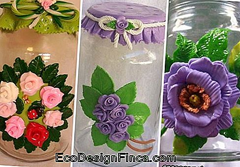 Biscuit bloemen in potten