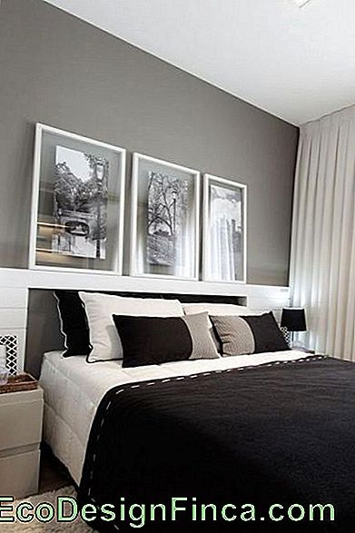 Double room with black and gray accents.