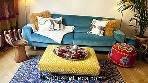 sofa with blanket