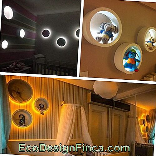 Nisza z LED w pokoju dziecięcym: piękne i czyste projekty