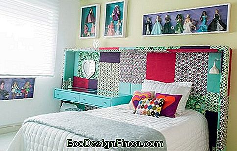 vrouwelijke slaapkamer met kaptafel