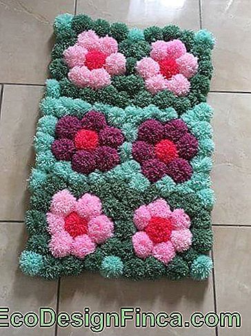 Pompom Rug - 50 fancy & soli pa solim DIY modeļi!: soli