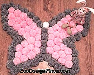 Pompom Rug - 50 fancy & soli pa solim DIY modeļi!: paklājs