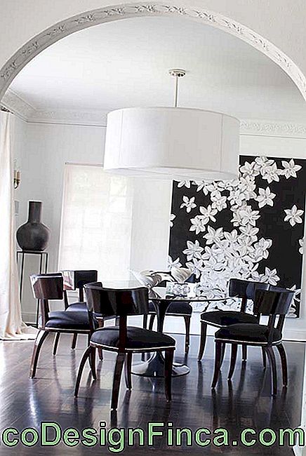 Fleurs blanches sur fond noir: le choix parfait pour l'environnement minimaliste moderne