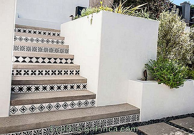 Carrelage décoratif pour escaliers en béton
