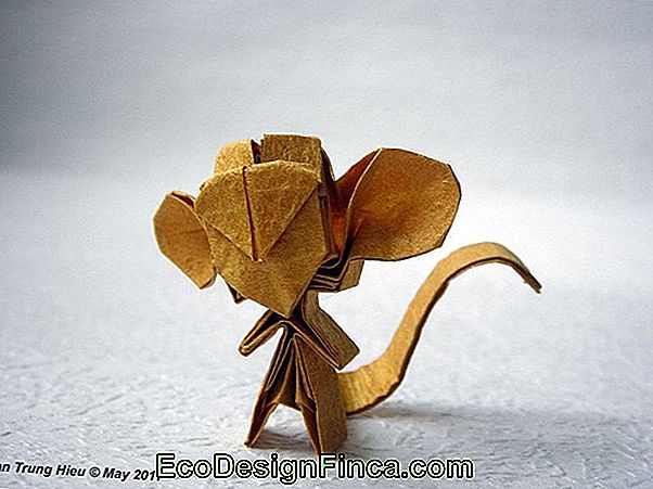 Origami Monkey Formā. Dekoru Māksla Ar Dvieļiem!
